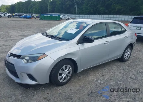 2016 Toyota Corolla L z USA, uszkodzony, nr VIN 2T1BURHE7GC625979